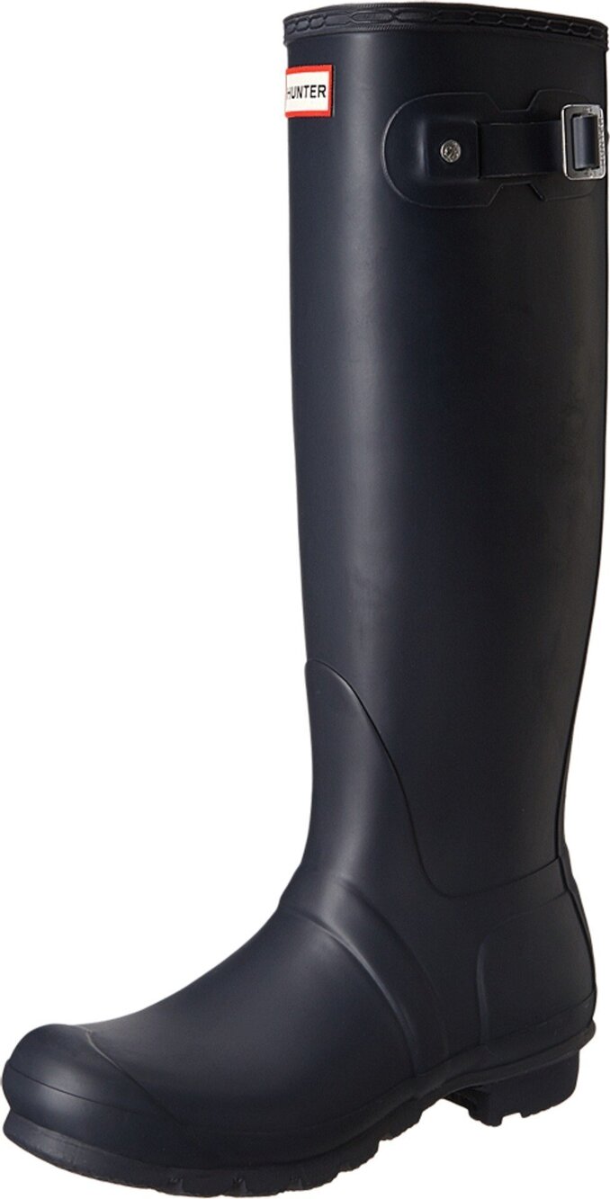 HUNTER WOMEN'S ORIGINAL TALL RAIN BOOT, NAVY, 9 M